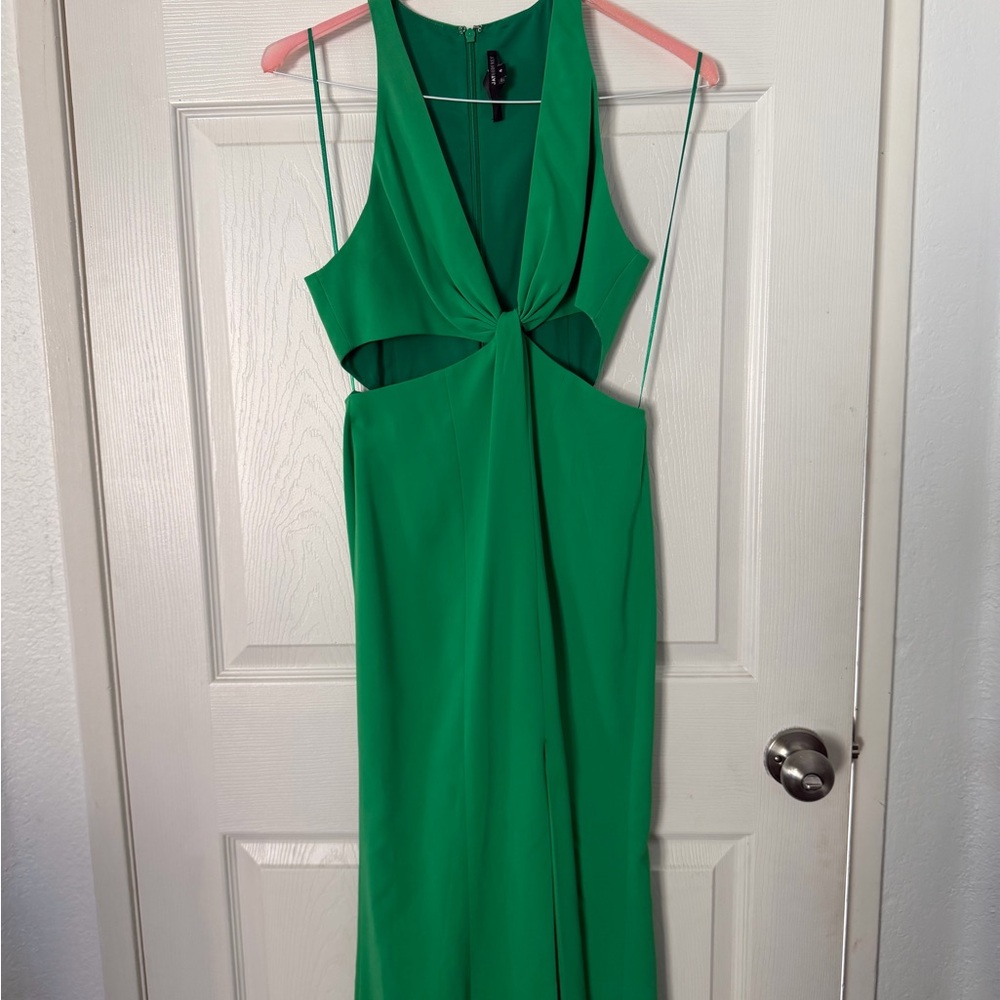 Elegant Green Sleeveless Dress jaygodfrey